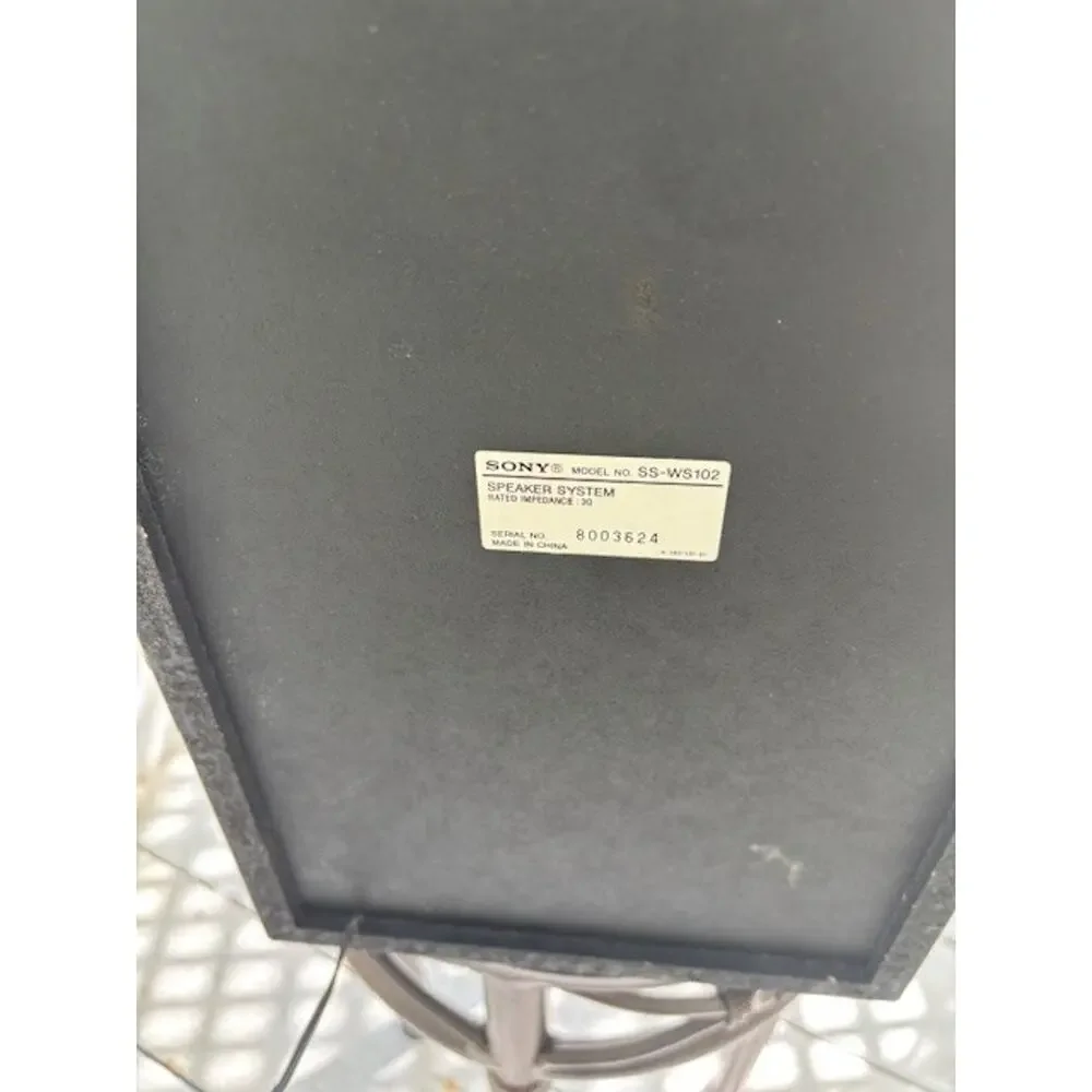 Sony SS‑WS102 Subwoofer Speaker System – 3Ω – Clean – Tested – Home Theater -HBD